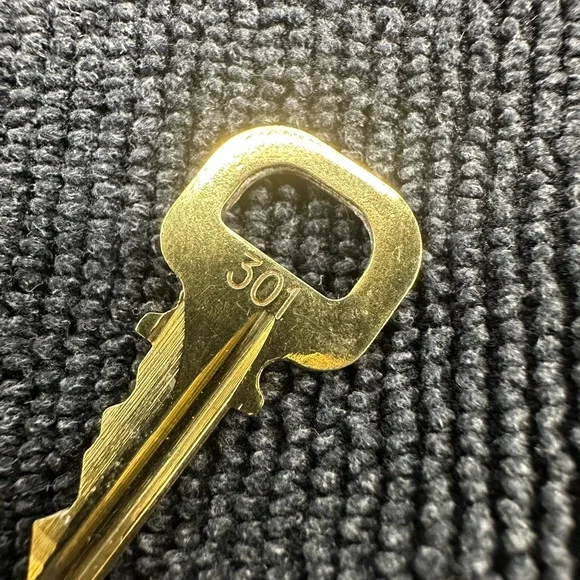 Louis Vuitton GOLD Lock & Key Gold tone Authentic. Number #301 - Picture 3 of 5